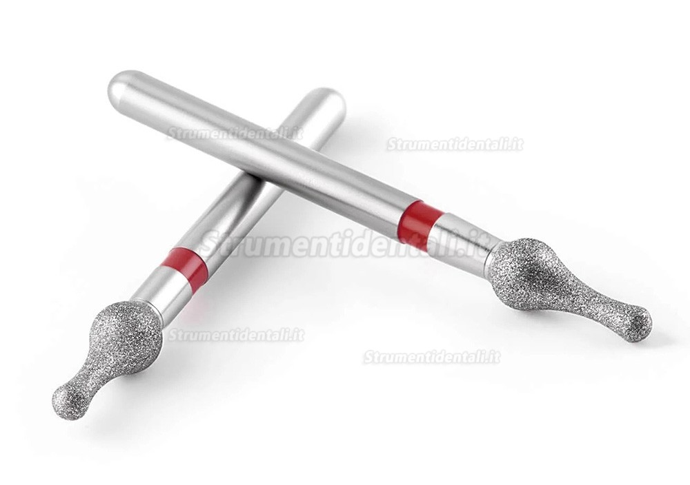 Fresa diamantata dentale da 5 pezzi/scatola (grana fine/extra fine/media)